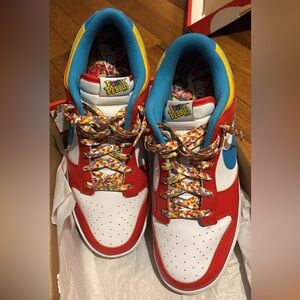 Nike Dunk Low QS Red and Blue Sneakers